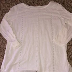 Long sleeve white shirt